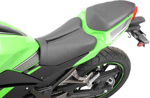 SADDLEMEN Gel Channel Track Carbon Fiber Sport Seat - Black - EX300 0810-K055