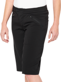 100% Women's Ridecamp Shorts - Black - Medium 40037-00001