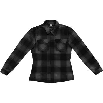 ICON Women's Fallblock CX Flannel Jacket - Black - Medium 2822-1671