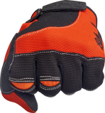 BILTWELL Moto Gloves - Orange/Black - Large 1501-0106-004