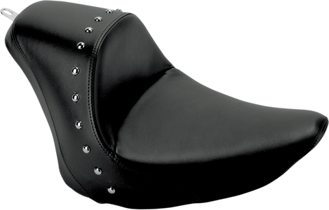 SADDLEMEN Heels Down Solo Seat - Without Backrest - Studded - Black - FXST 806-12-0011