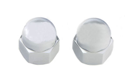 Chrome Acorn Nut Fine 5/16 inch-24 Thread - V-Twin Mfg.