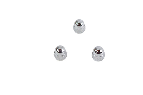 Chrome Acorn Nut Fine 3/8 inch-24 Thread - V-Twin Mfg.