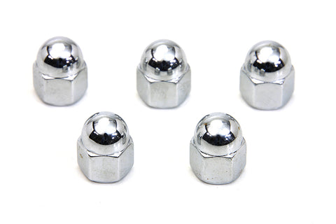 Chrome Acorn Nut 1/4 inch-20 Coarse Thread - V-Twin Mfg.