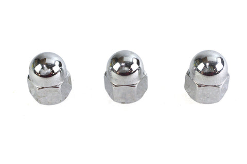 Chrome Acorn Nut 3/8 inch-16 Coarse Thread - V-Twin Mfg.
