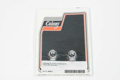 Chrome Acorn Nut 7/16 inch-14 Coarse Thread - V-Twin Mfg.