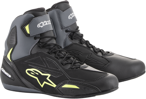 ALPINESTARS Faster-3 Drystar® Shoes - Black/Gray/Yellow - US 7 2540719175-7