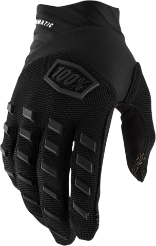 100% Youth Airmatic Gloves - Black/Charcoal - Medium 10001-00001