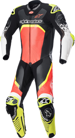 ALPINESTARS GP Tech Suit v4 - Black/Red Fluorescent/Yellow Fluorescent - US 38 / EU 48 3156822-1355-48