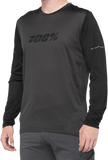 100% Ridecamp Jersey - Long-Sleeve - Black/Charcoal - Small 40028-00000