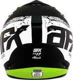 AFX FX-17Y Helmet - Attack - Matte Black/Green - Small 0111-1417