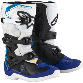 ALPINESTARS Youth Tech3S Boots - White/Black/Blue - US 4 2014024-2179-4