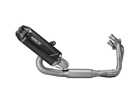 Arrow  Kawasaki Ninja 650/Z650 '23/24 E5+ Full System With Icon Aluminium Dark Silencer - 77501akn