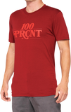 100% Searles Tech T-Shirt - Brick - Large 35027-068-12