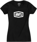 100% Women's Icon T-Shirt - Black - Small 20002-00000