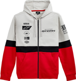 IN STOCK ALPINESTARS Position Zip Hoodie - Silver/Black/Red - XL 1212530221096XL