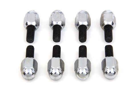 Chrome Acorn Tappet Base Bolt 1/4 inch X 24 Thread - V-Twin Mfg.