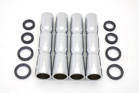 Chrome Lower Pushrod Cover Set - V-Twin Mfg.