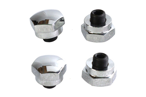 Chrome Rocker Shaft End Plug - V-Twin Mfg.