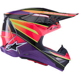 ALPINESTARS Supertech M10 Helmet - MIPS® - Era - Gloss Pink/Violet/Yellow Fluo - XS 8301223-3145-XS