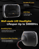 DNA MOTORING HL-OH-F1504-CH-AM Chrome Amber Headlights Replacement Compatible with 04-08 F-150/06-08 Mark LT