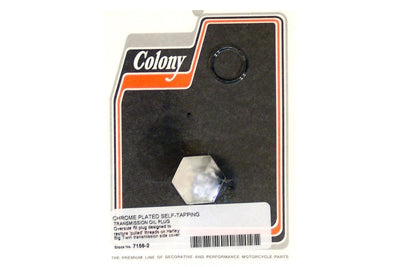 Chrome Self-Tapping Transmission Plug - V-Twin Mfg.