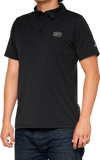 100% Corpo Polo Shirt - Black/Gray - Large 35019-057-12