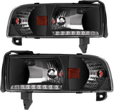 Autosaver88 Headlight Assembly Compatible With 19942001 Dodge Ram 1500 19942002 2500 3500 Without Drl
