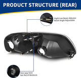 Headlight Assembly Replacement Fits 9703 Ford F1509702 Expedition Pickup