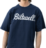 BILTWELL Script T-Shirt - Navy - Small 8101-052-002