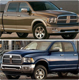 2009-2018 Dodge Ram Headlight Assembly Compatible with Ram 1500 / Ram 2500 3500 / 2010-2018 / Ram 2500 3500 / 2019-2021 Ram 1500 Classic, Chrome Housing Amber Reflector Replacement