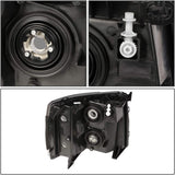 Dna Motoring Hlohcsil07smam Smoke Lens Amber Headlights Compatible With 0713 Silverado 1500