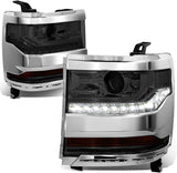 DNA Motoring HL-OH-034-CH-AM Headlight Assembly (Driver and Passenger Side)