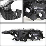 Halogen Model Factory Style Headlight Assembly Compatible With 0812 Honda Accord Sedan 4door Driver Passenger Side Chrome Housing Amber Corner