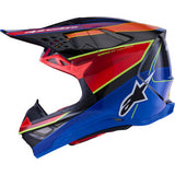 ALPINESTARS Supertech M10 Helmet - MIPS® - Era - Gloss Blue/Red/Yellow Fluo - Medium 8301223-7356-M