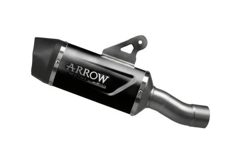 72658AKN Arrow Indy Race Evo for BMW R1300GS 2024 ALUMINIUM "DARK" Slip-on Exhaust with carbon end cap