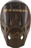 ALPINESTARS Supertech M10 Helmet - Squad - MIPS® - Dark Brown/Gold - Large 8302823-839-LG