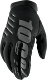 100% Brisker Gloves - Black/Gray - Small 10003-00000