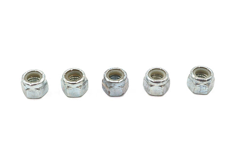 Zinc Plated Hex Nuts 3/8 inch-16 Nyloc - V-Twin Mfg.