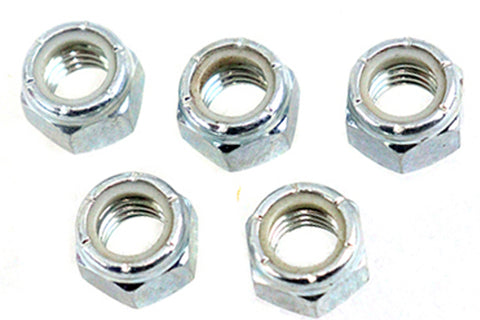 Zinc Plated Hex Nuts 7/16 inch-20 Nyloc - V-Twin Mfg.