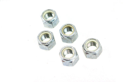 Zinc Plated Hex Nuts 5/8 inch-18 Nyloc - V-Twin Mfg.