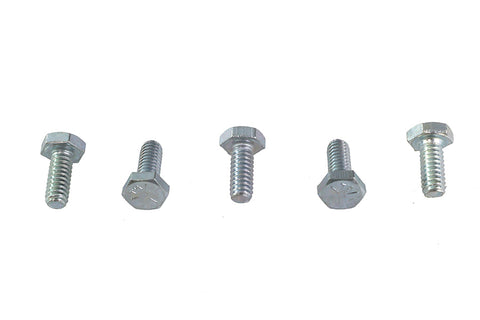Hex Cap Bolts Zinc 1/4 inch X 5/8 inch - V-Twin Mfg.