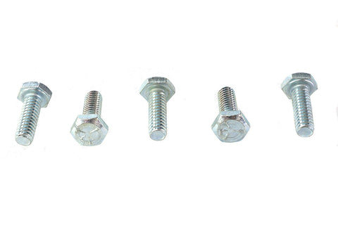 Hex Cap Bolts Zinc 1/4 inch X 3/4 inch - V-Twin Mfg.