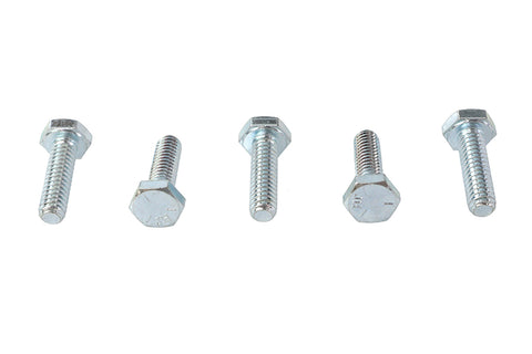 Hex Cap Bolts Zinc 1/4 inch X 7/8 inch - V-Twin Mfg.