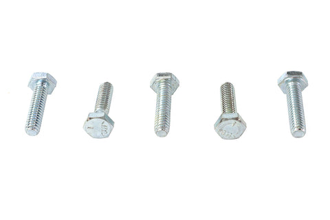Hex Cap Bolts Zinc 1/4 inch-20 x 1 inch - V-Twin Mfg.