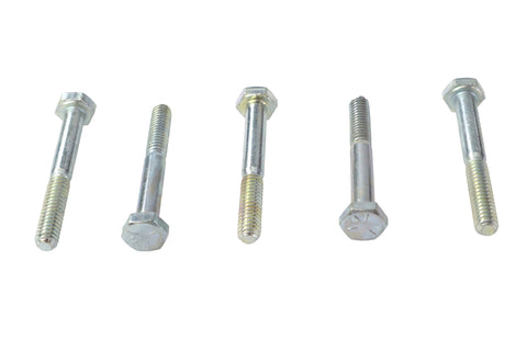 Hex Cap Bolts Zinc 1/4 inch X 2 inch - V-Twin Mfg.