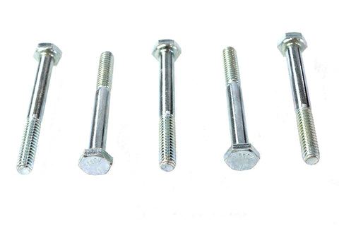 Hex Cap Bolts Zinc 1/4 inch X 2-1/4 inch - V-Twin Mfg.