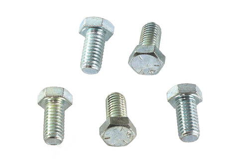 Hex Cap Bolts Zinc 3/8 inch X 3/4 inch - V-Twin Mfg.