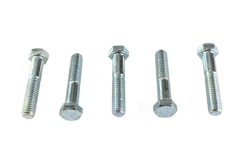 Hex Cap Bolts Zinc 3/8 inch x 2 inch - V-Twin Mfg.