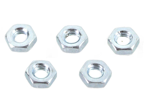 Zinc Plated 1/4 inch-20 Hex Jam Nuts - V-Twin Mfg.